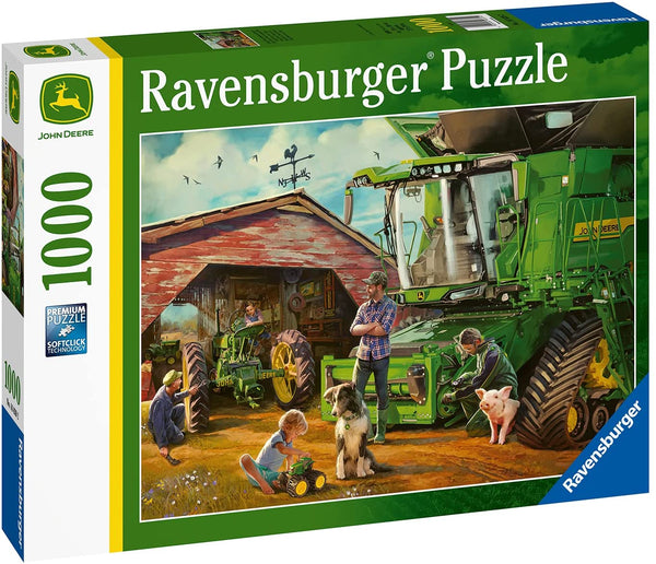 Ravensburger 16839 John Deere Then and Now 1000p Puzzle