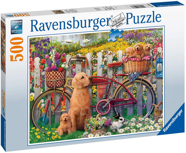 Ravensburger 15036 Cute Dogs in the Garden 500p Puzzle