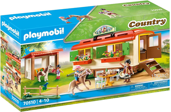 Playmobil 70510 Pony Shelter with Mobile Home