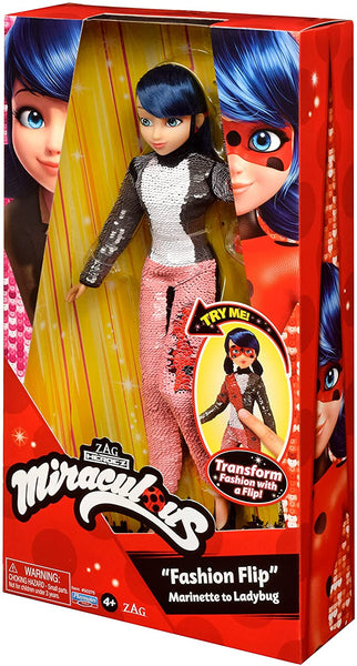 Miraculous - Marinette to Ladybug Sequins Fashion Flip Doll