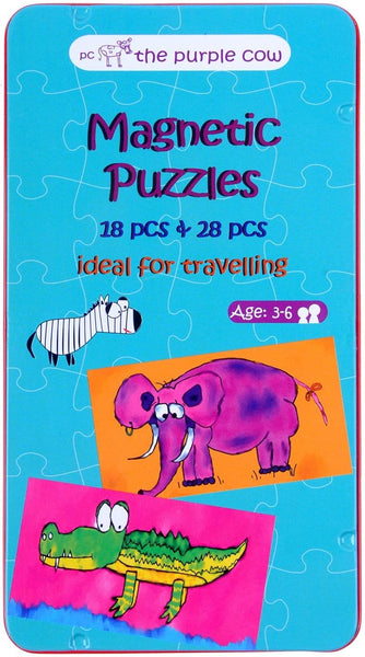 Purple Cow Magnetic Games To Go - Magnetic Puzzles