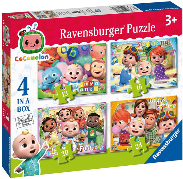 Ravensburger 03113 Cocomelon 4 in a Box Puzzle