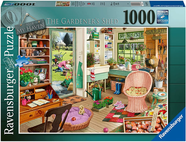 Ravensburger 16767 My Haven No 8 The Gardener's Shed 1000p Puzzle