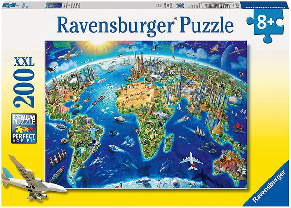 Ravensburger 12722 World Landmarks Map 200p Puzzle