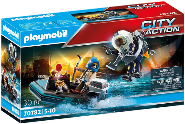 Playmobil 70782 Police Jetpack with Boat