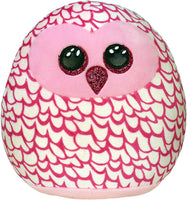 TY    39300    PINKY OWL - SQUISH-A-BOO - 10"