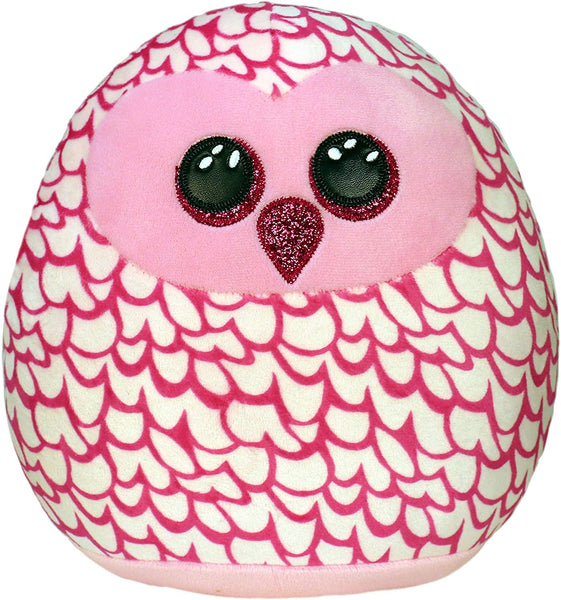 TY    39300    PINKY OWL - SQUISH-A-BOO - 10"