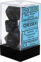 Chessex 25338 Speckled Polyhedral 7 Dice Set - Blue Stars