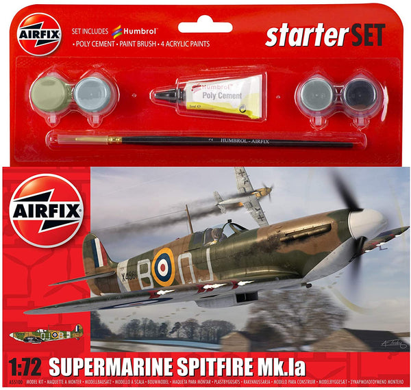 Airfix Small Starter Set - Supermarine Spitfire Mkia
