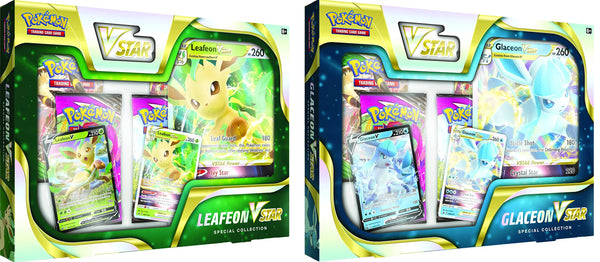 Pokémon Glaceon / Leafeon V Star Special Collection Box