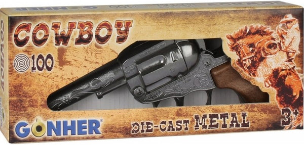 Gonher Wild West Paper Caps Metal Revolver