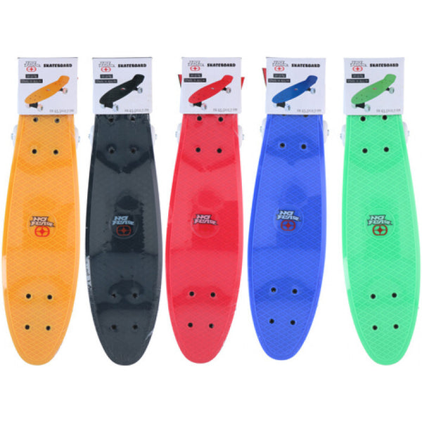 No Fear Plastic Skateboard 22" - Various Colours