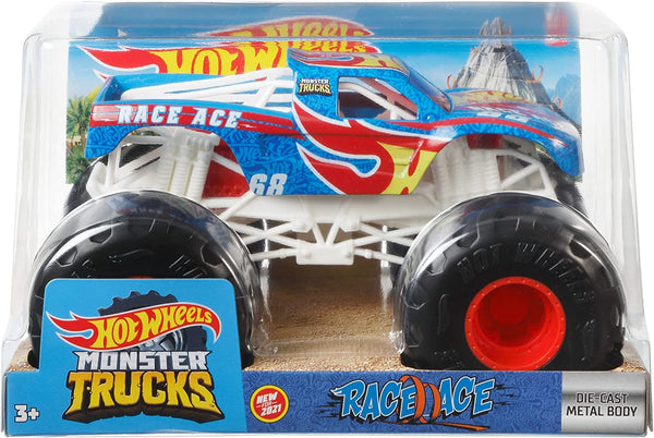 Monster Jam Official Monster Truck - Die-Cast Vehicle -  1:24 Scale - Race Ace