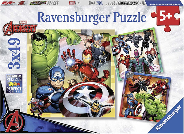 Ravensburger 08040 Marvel The Mighty Avengers 3X49p Puzzle