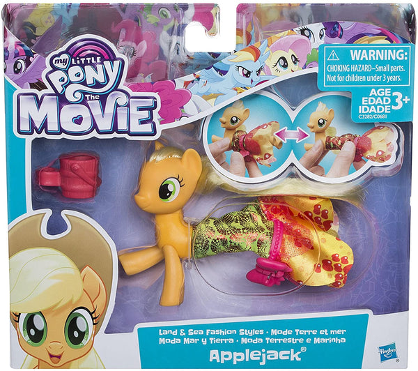 My Little Pony  the Movie - Applejack Land and Sea Fashion Styles Figure