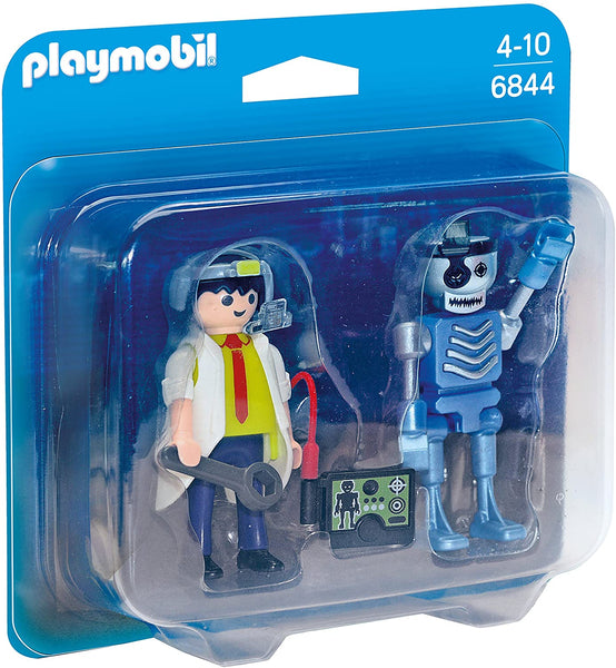 Playmobil    6844    Scientist and Robot Duo Pack