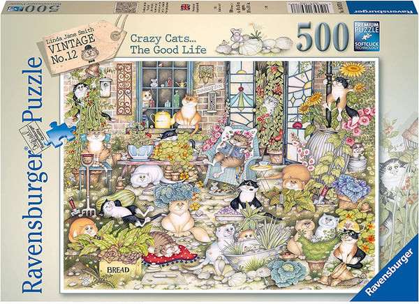 Ravensburger 16978 Crazy Cats The Good Life 500p Puzzle