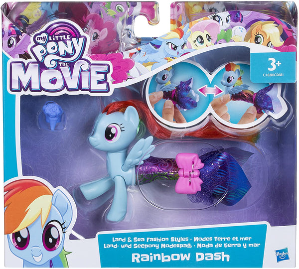 My Little Pony  the Movie - Rainbow Dash Land and Sea Fashion Styles Figure