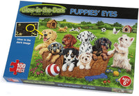 Glow-in-the-Dark Puppies' Eyes 100p Puzzle