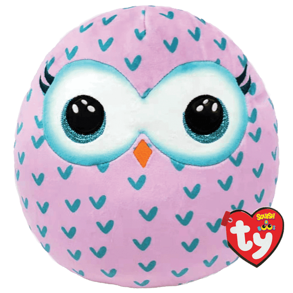 TY Winks Owl - SQUISH-A-BOO - 14"
