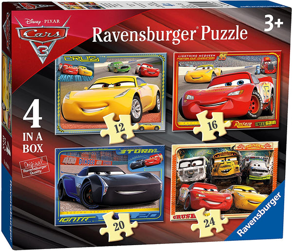Ravensburger Disney Cars 3 Four in a Box Puzzle