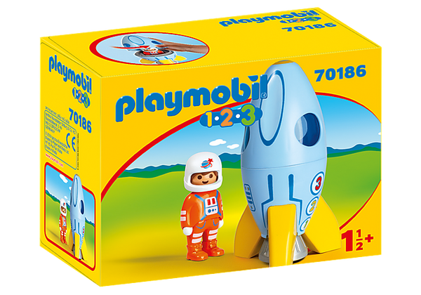Playmobil    70186    1.2.3 Astronaut with Rocket