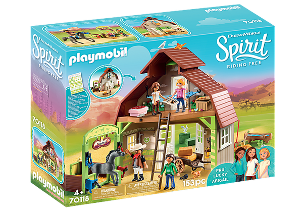 Playmobil 70118 Barn with Lucky, Pru and Abigail