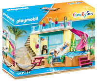 Playmobil 70435 Family Fun Beach Hotel Bungalow with Pool