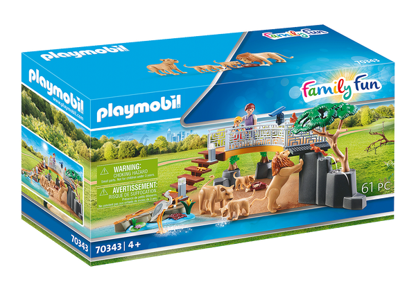 Playmobil 70343 Family Fun Outdoor Lion Enclosure