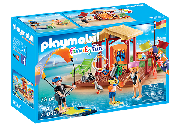 Playmobil 70090 Campsite Water Sports Lessons Hut