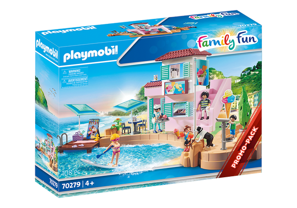 Playmobil 70279 Family Fun Waterfront Ice Cream Shop