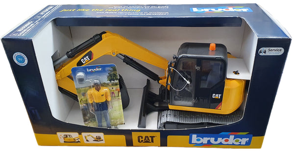 Bruder 02466 CAT Mini Excavator & Figure