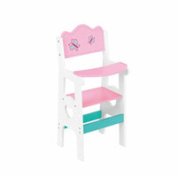 Tooky Toys Wooden High Chair and Cradle Set