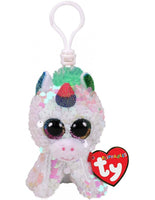 TY Pixy Unicorn - Flippables  - KEY CLIP