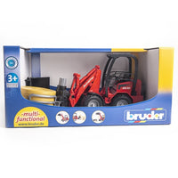 Bruder 02192 Schäffer Hoflader 2630 Grip Pliers and Round Bale