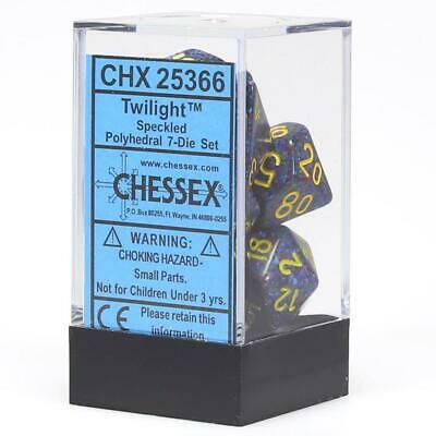 Chessex 25366 Speckled Polyhedral 7 Dice Set - Twilight