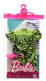 Barbie Fashion Accessories - Barbie Outfit Green Dress with Zebra Stripes