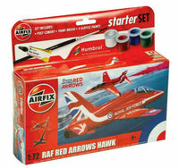 Airfix Small Starter Set -  Red Arrows Hawk
