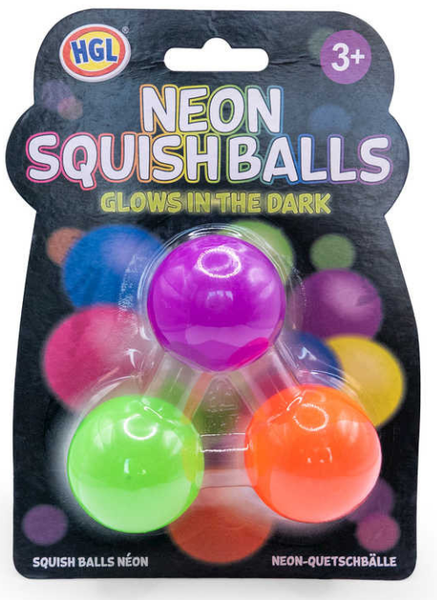 Glow in the Dark Neon Squish Balls