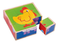 Tooky Toys -Animal Block Puzzle Wooden TKC261